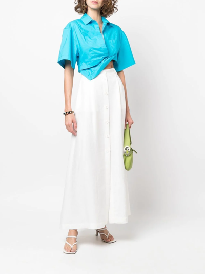 Shop P.a.r.o.s.h A-line Long Skirt In Weiss