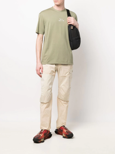 Shop Ten C Tapered-leg Cargo Trousers In Nude