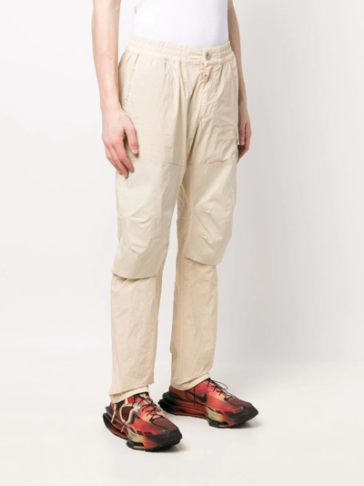 Shop Ten C Tapered-leg Cargo Trousers In Nude