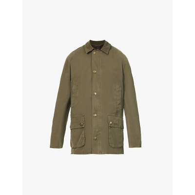 Shop Barbour Ashby Relaxed-fit Cotton Jacket In Olive