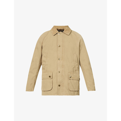 Shop Barbour Ashby Relaxed-fit Cotton Jacket In Stone