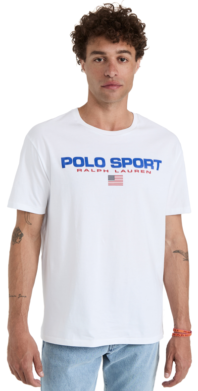 Shop Polo Ralph Lauren Polo Sport Icon Tee White