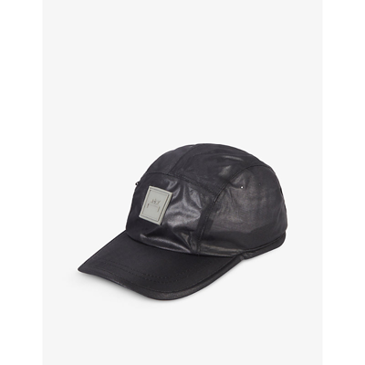 Shop A-cold-wall* Brand-badge Shell Baseball Cap In Black