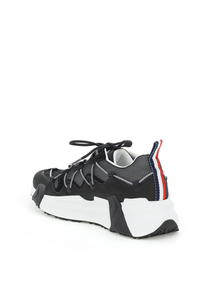 Shop Moncler Compassor Sneakers In Black,white
