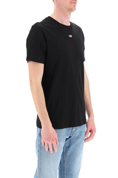 Diesel T-boxt-d Cotton Tee In Black