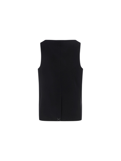 Shop Burberry Women's Black Other Materials Vest