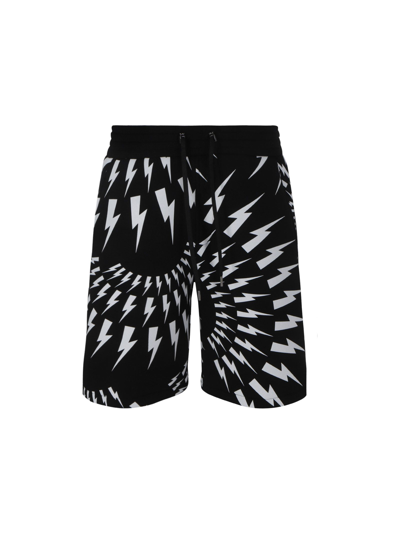 Shop Neil Barrett Men's Black Other Materials Shorts