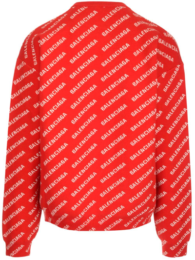 Shop Balenciaga Men's Red Other Materials Sweater