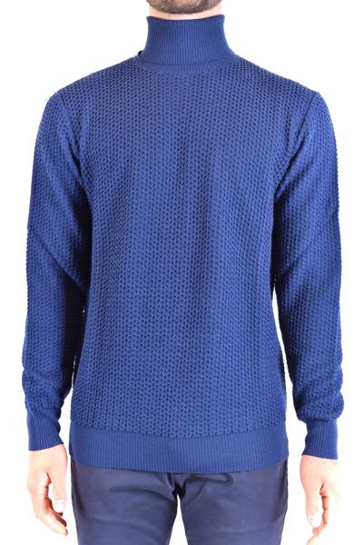 Shop Kangra Men's Blue Wool Sweater