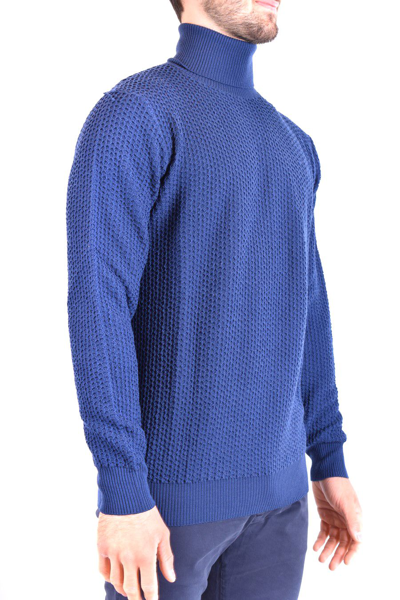 Shop Kangra Men's Blue Wool Sweater