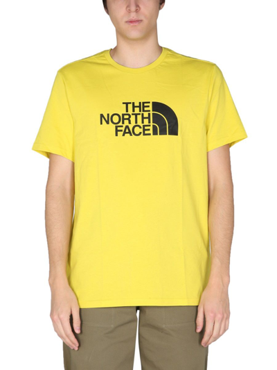Shop The North Face Men's Yellow Other Materials T-shirt