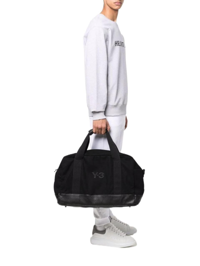 Shop Adidas Y-3 Yohji Yamamoto Men's Black Polyester Travel Bag