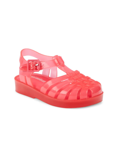Shop Mini Melissa Little Girl's Possession Sandals In Red
