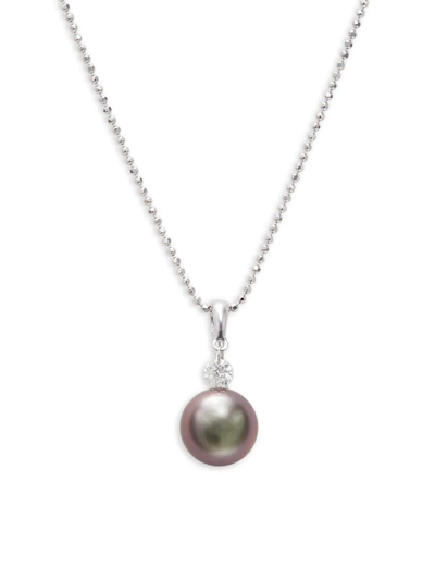 Shop Tara Pearls Women's Sterling Silver & 10-11mm Cultured Freshwater Pearl Necklace