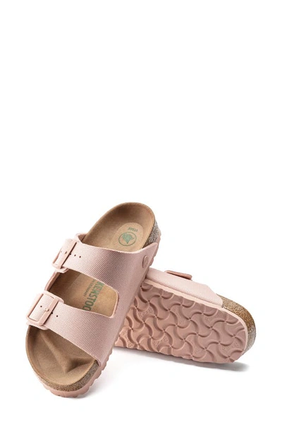 Shop Birkenstock Arizona Canvas Slide Sandal In Soft Pink