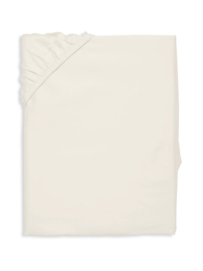 Shop Sferra Giza 45 Bottom Fitted Sheet In Ivory