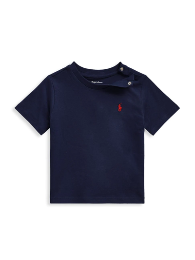 Shop Polo Ralph Lauren Baby Boy's Cotton Jersey T-shirt In Navy