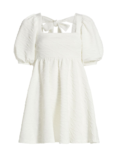 Shop Free People Women's Violet Babydoll Minidress In White