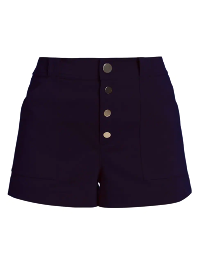 Shop Ramy Brook Women's Roberta Button Fly Shorts In Spring Navy