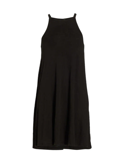 Shop Atm Anthony Thomas Melillo Women's Slub Tank Minidress In Black