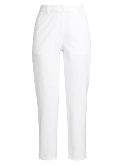Shop Eileen Fisher Women's High-waist Cropped Pants In White