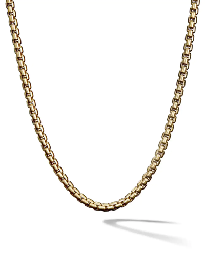 Shop David Yurman Men's 18k Gold Box Chain Necklace In Yellow Gold