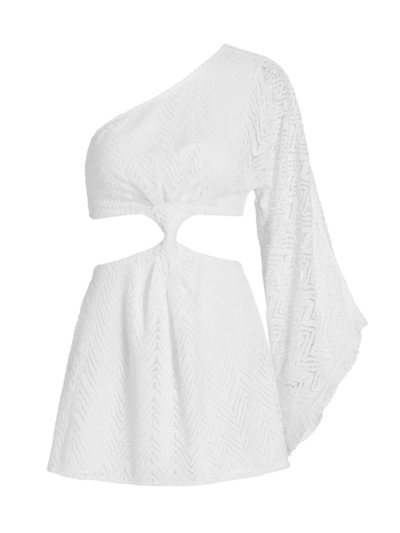 Shop Ramy Brook Women's Henrietta Cutout One-shoulder Dress In Ivory