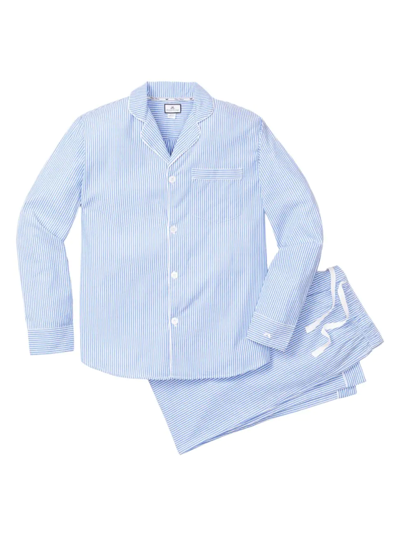 Shop Petite Plume Men's French Blue Seersucker Pajama Set