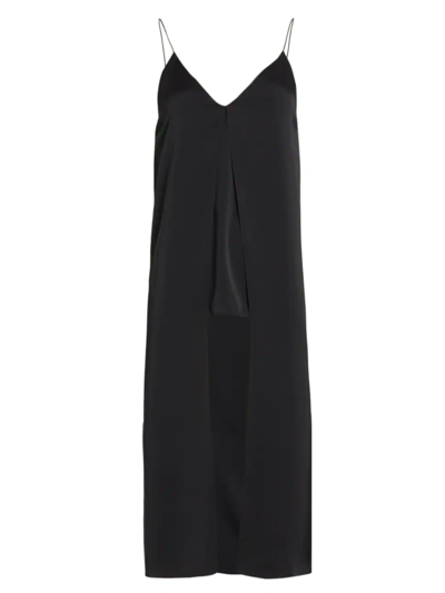 Shop Rosetta Getty Women's Draped Long Camisole Top In Black