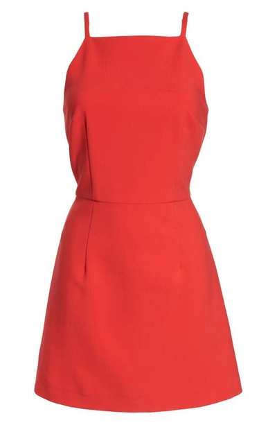 Shop French Connection Whisper Light Sheath Minidress In Shanghai Red