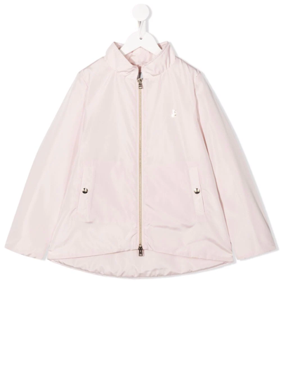 Shop Herno Zip-up Stand-collar Jacket In Pink