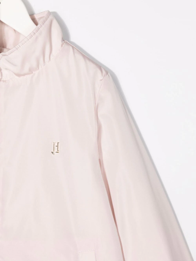 Shop Herno Zip-up Stand-collar Jacket In Pink
