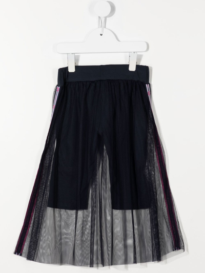 Shop Aigner Layered Tulle Skirt In Blue