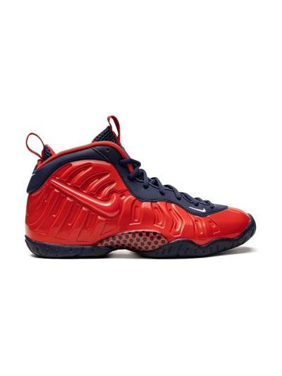 Shop Nike Little Posite Pro "usa" Sneakers In Red