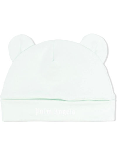 Palm Angels Teddy-ears Cotton Hat In Blue