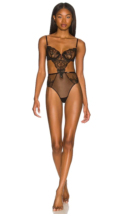 Shop Bluebella Marseille Bodysuit In Black