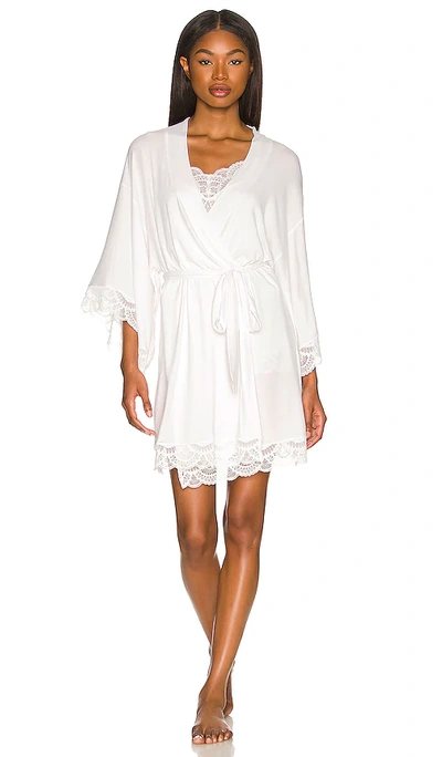 Shop Eberjey Mariana The Mademoiselle Kimono Robe In White