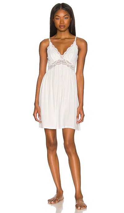 Shop Eberjey Mariana The Mademoiselle Chemise In White