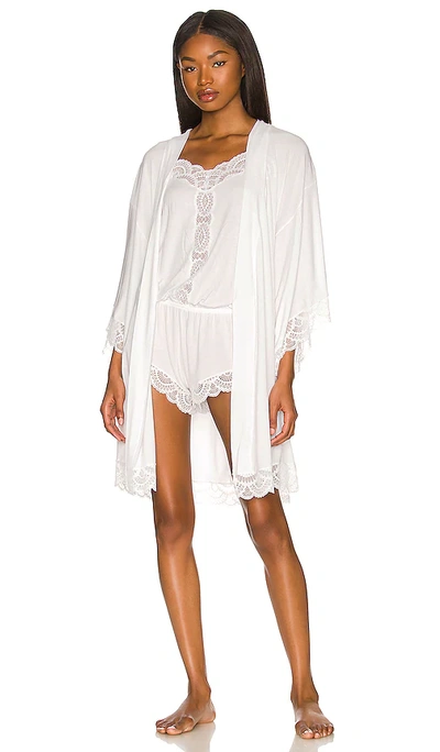 Shop Eberjey Mariana The Mademoiselle Kimono Robe In White