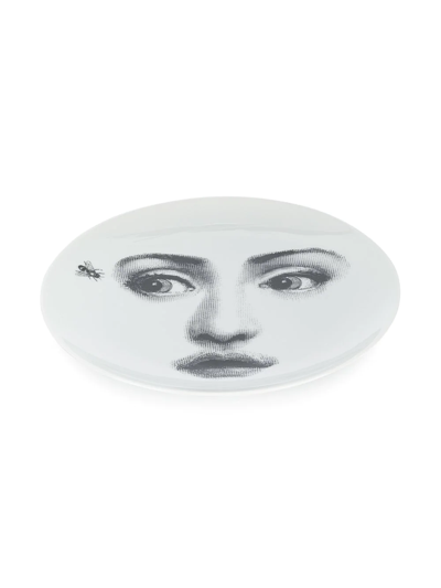 Fornasetti Wandteller Mit Print In White