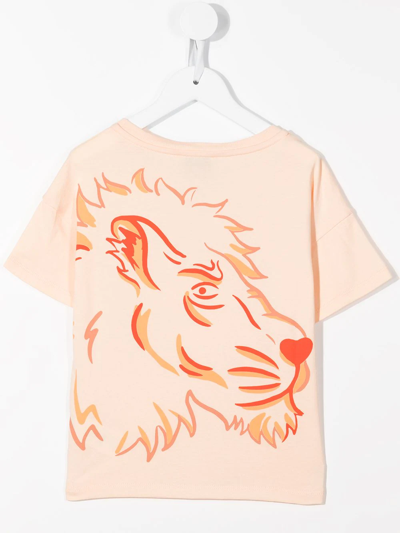 Shop Kenzo Tiger-print Short-sleeved T-shirt In Orange