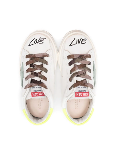 Shop Golden Goose May Star-patch Sneakers In White