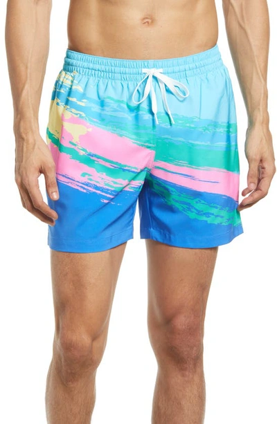 Shop Chubbies 5.5-inch Swim Trunks In The Day Rockets