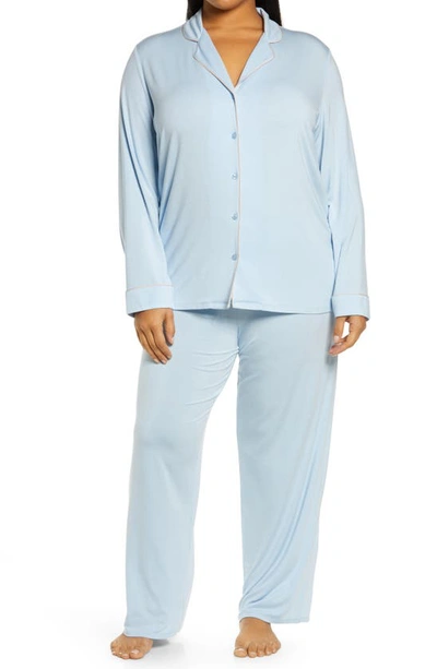 Shop Nordstrom Moonlight Eco Pajamas In Blue Skyway