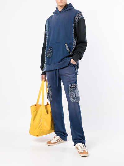 Alchemist Distressed-finish Sweatpants In Blue