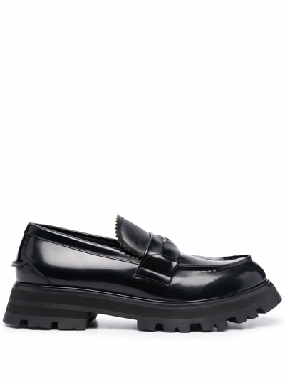 Shop Alexander Mcqueen Flat Shoes Black