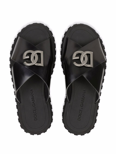 Shop Dolce & Gabbana Sandals Black