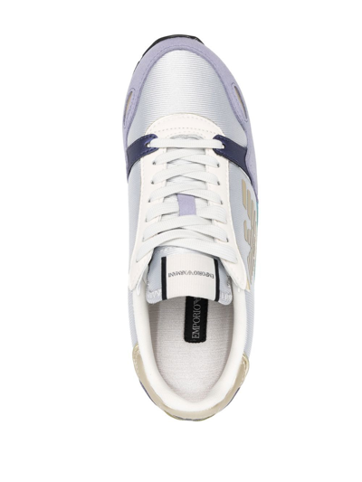 Shop Emporio Armani E.armani Exclusive Pre Sneakers Lilac