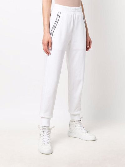 Genny Logo-tape Track Pants In White | ModeSens