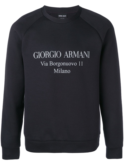 Shop Giorgio Armani Sweaters Blue